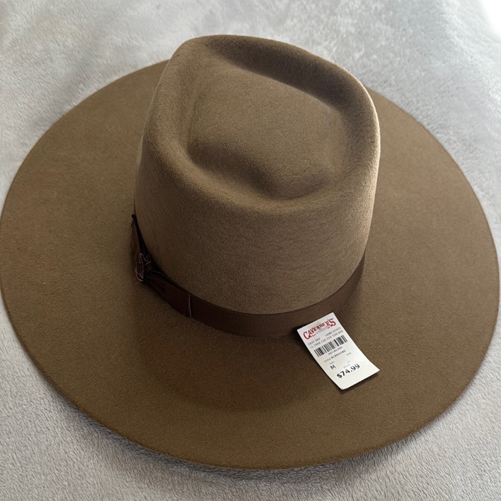 Brown Wide Brim Hat